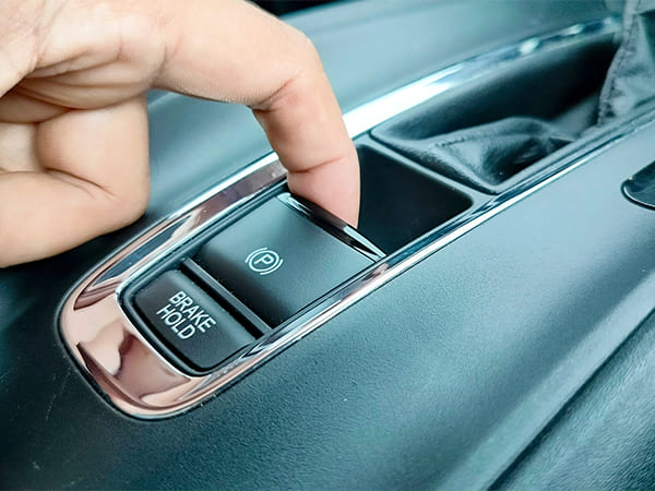 Electric parking brake reset